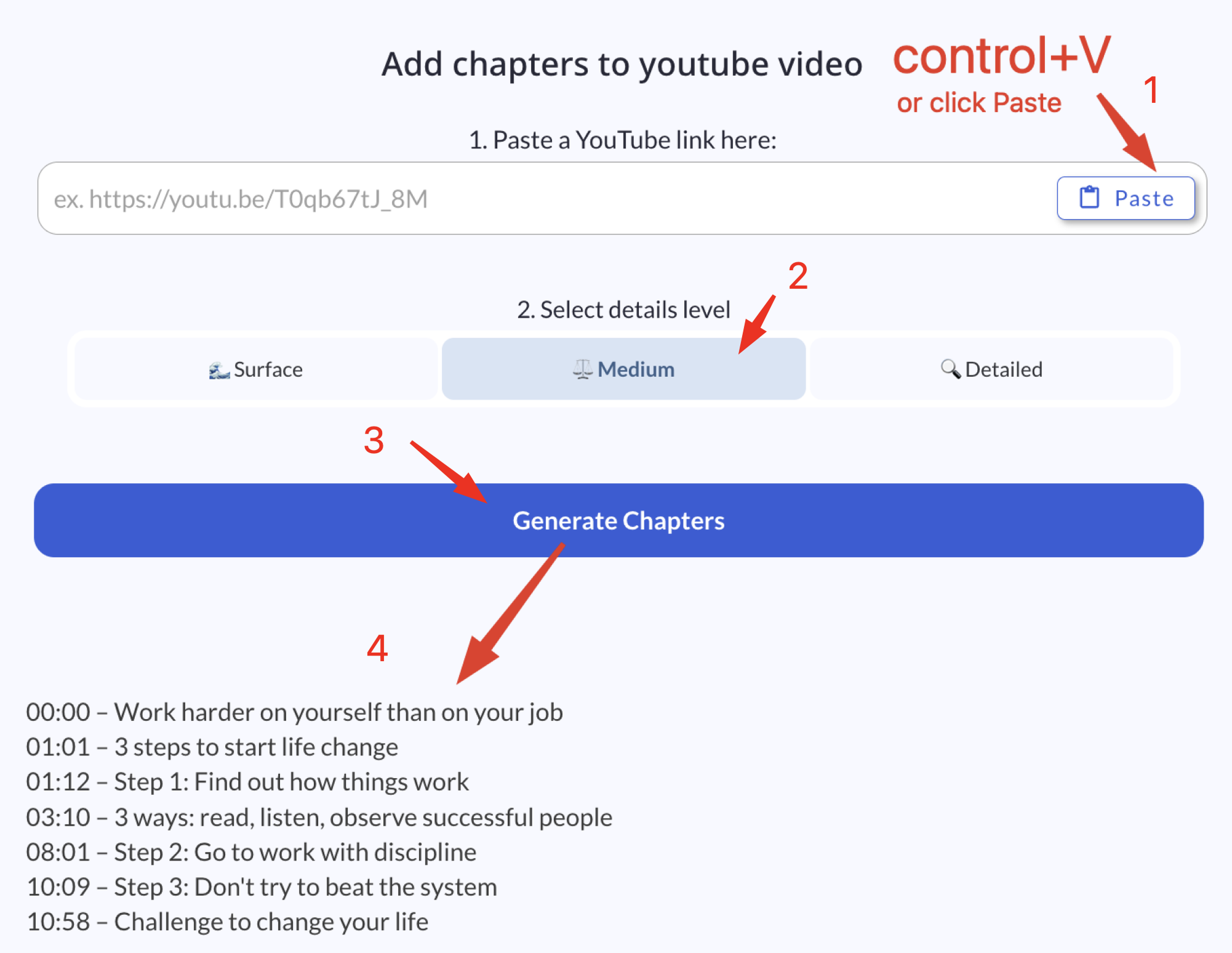 Таймкоды для Youtube  SEO