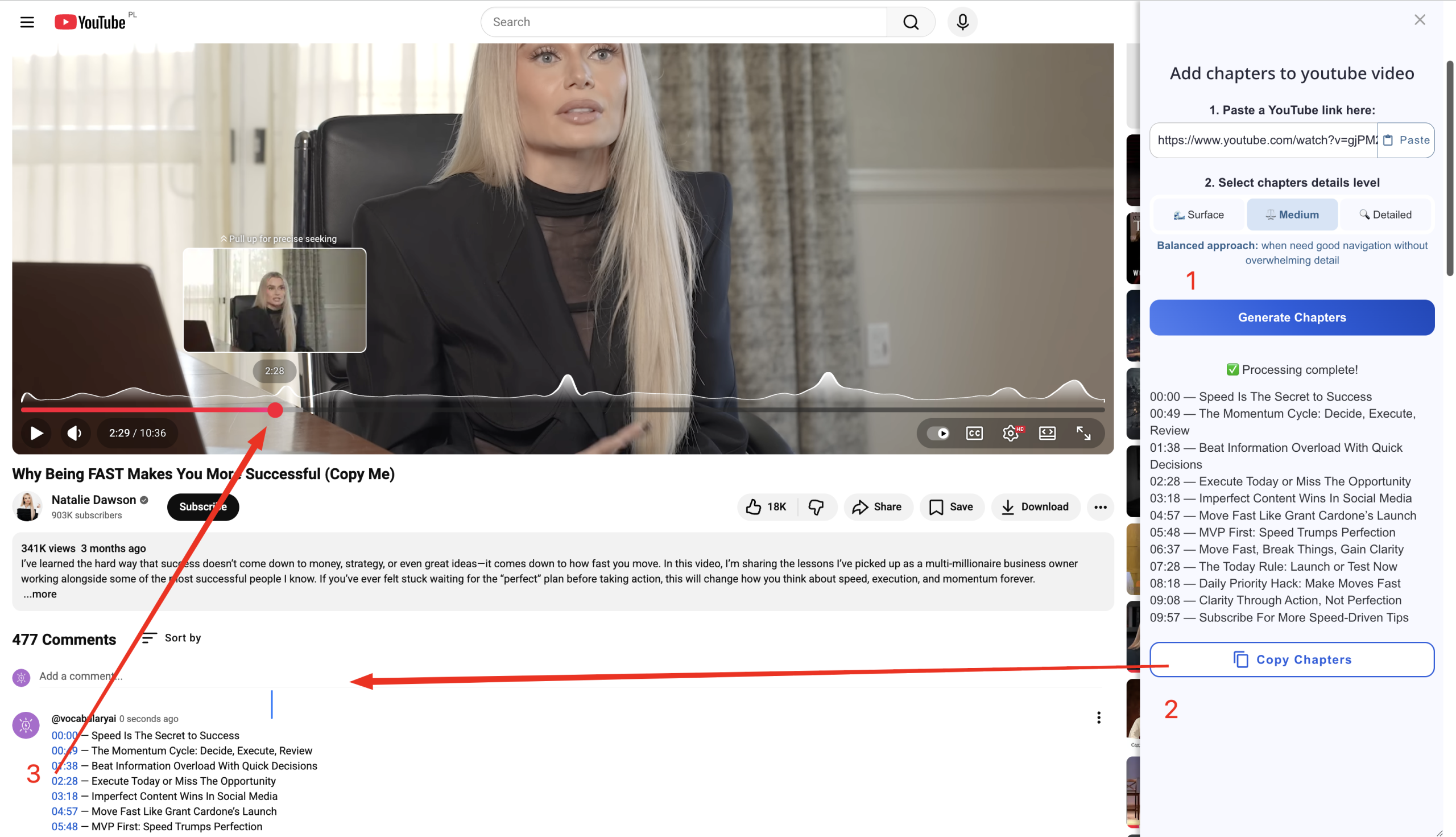 Создай YouTube таймкоды в один клик